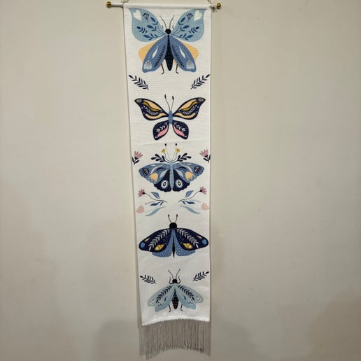 Blue / Yellow Butterfly Tapestry