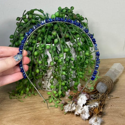 Lapis Lazuli Chip Headband