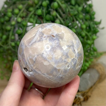 Blue Flower Agate Sphere (H256)