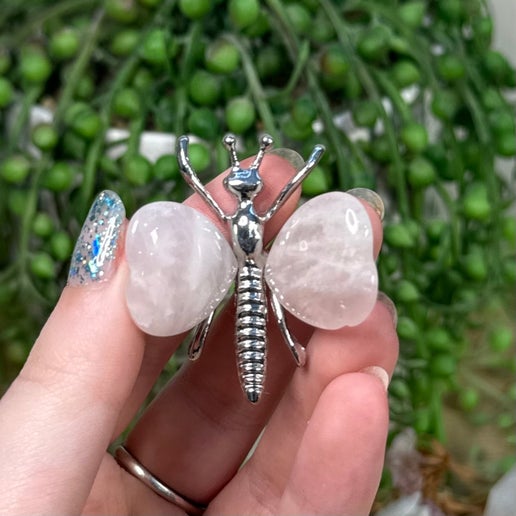 Rose Quartz Dragonfly (I209)