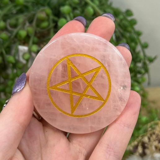 Rose Quartz Star Disc (G25)