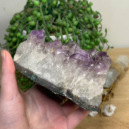 Amethyst Cluster Tea Light Holder (I768)