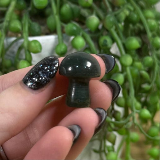 Green Ocean Jasper Mini Mushroom