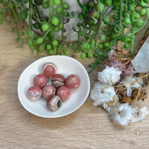 Rhodochrosite Cage Mini Sphere