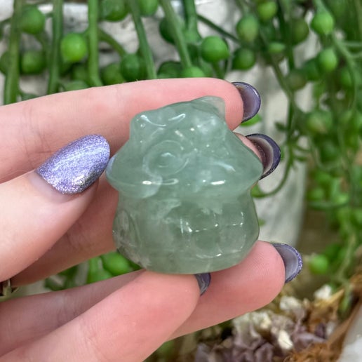 Green Aventurine Mushroom House (E535)