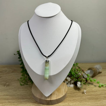 Pistachio Calcite Necklace (J156)