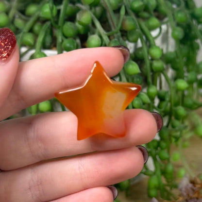 Carnelian Star Air Vent Car Clip