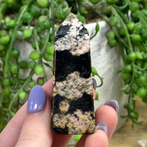 Snowflake Obsidian Point (J87)
