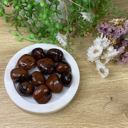 Mahogany Obsidian Tumbles