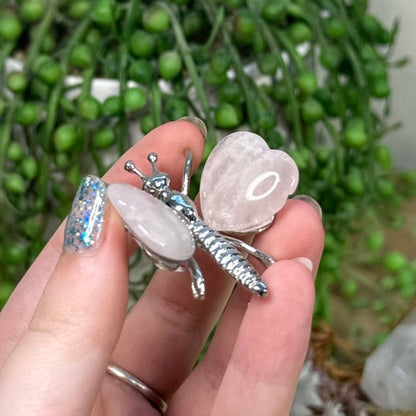 Rose Quartz Dragonfly (I209)