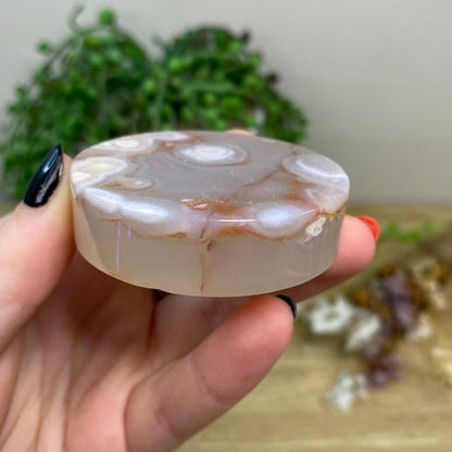 Flower Agate Disc (C55)