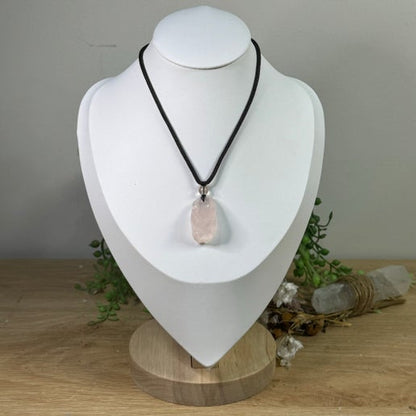 Rose Quartz Raw Necklaces