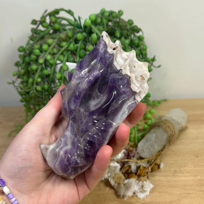 Dream Amethyst Dragon Head (H635)