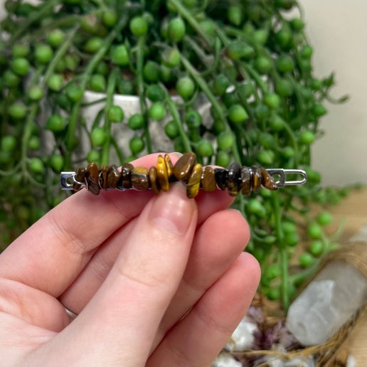 Tiger Eye Hair Clip