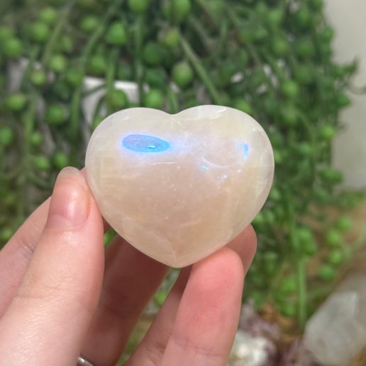 Aura Rose Quartz Heart (J947)