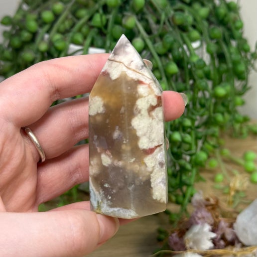 Green Flower Agate Point (C612)